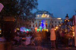 Partystimmung auf der Promenade