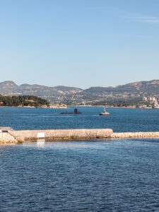 Ankunft in Toulon mit U-Boot